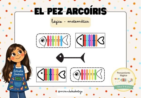 Portada del recurso Juego de seriación: El pez arcoíris